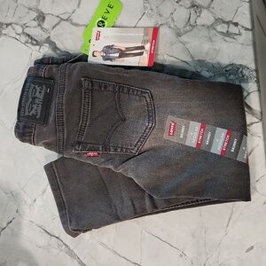 Little Boys Distressed Black Skinny Levi's Jeans Size 4